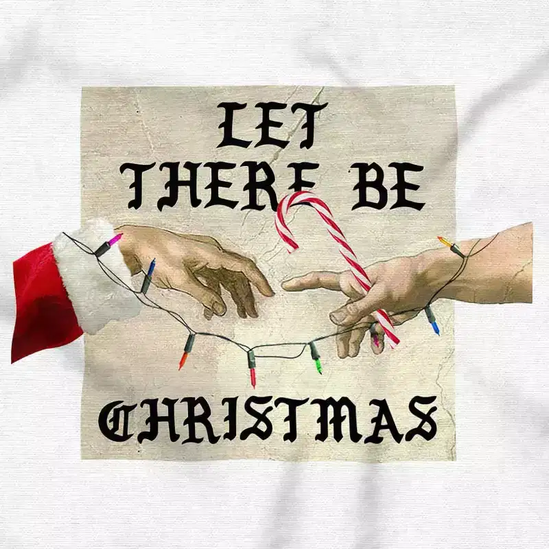 Let There Be Christmas Modern Art Hoodie Sweatshirt Women Men Brisco Brands