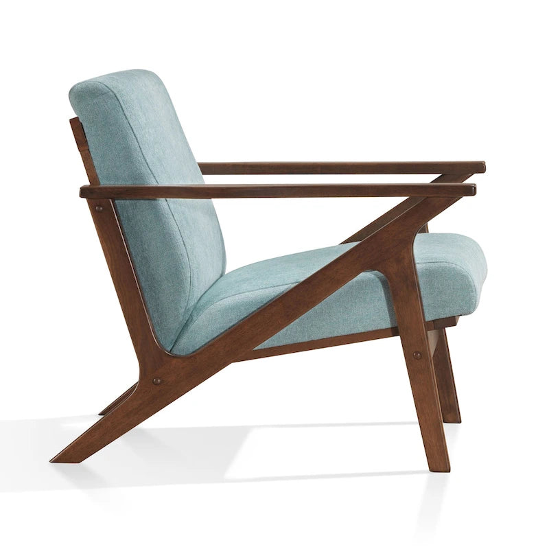 Mid-Century Modern Lounge Chair with Plush Cushioning
