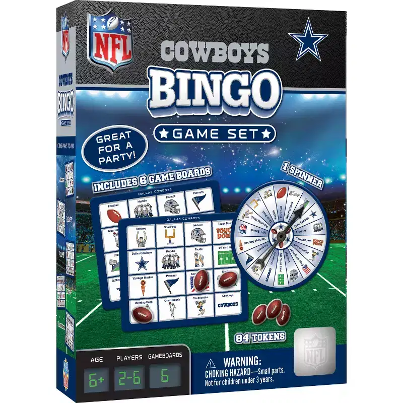 MasterPieces Officially Licensed NFL - Dallas Cowboys Bingo Game