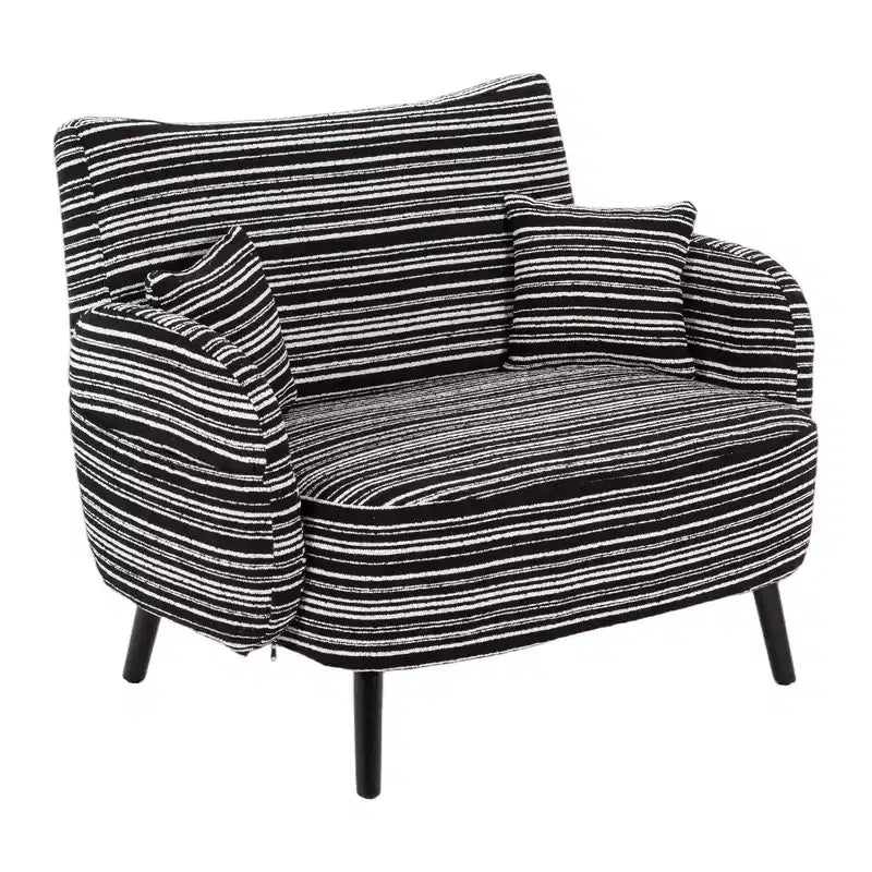 Zeus & Ruta Modern Deep-Seat Sofa with Ultra-Comfortable Armrests, Pillows & Storage Pockets