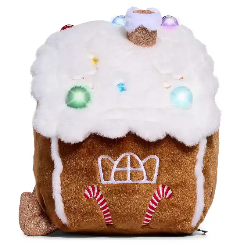 FAO Schwarz 10" Glow Brights Plush LED with Sound Gingerbread House