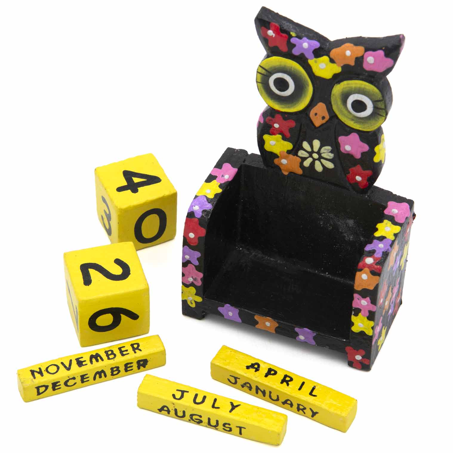Painted Owl Perpetual Calendar