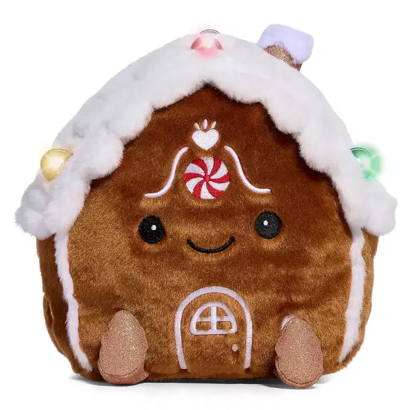 FAO Schwarz 10" Glow Brights Plush LED with Sound Gingerbread House