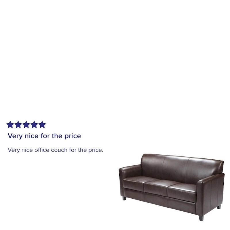 Clean Line Stitched Sofa with Flared Arms - 70W x 29D x 32.25H