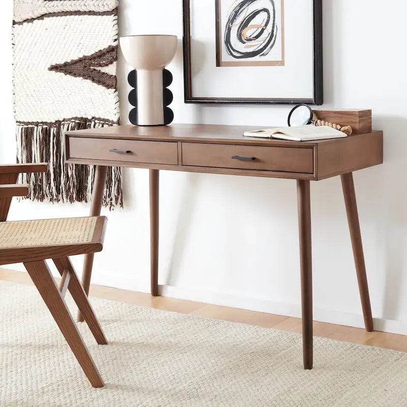 2-Drawer Desk with Stiletto Legs