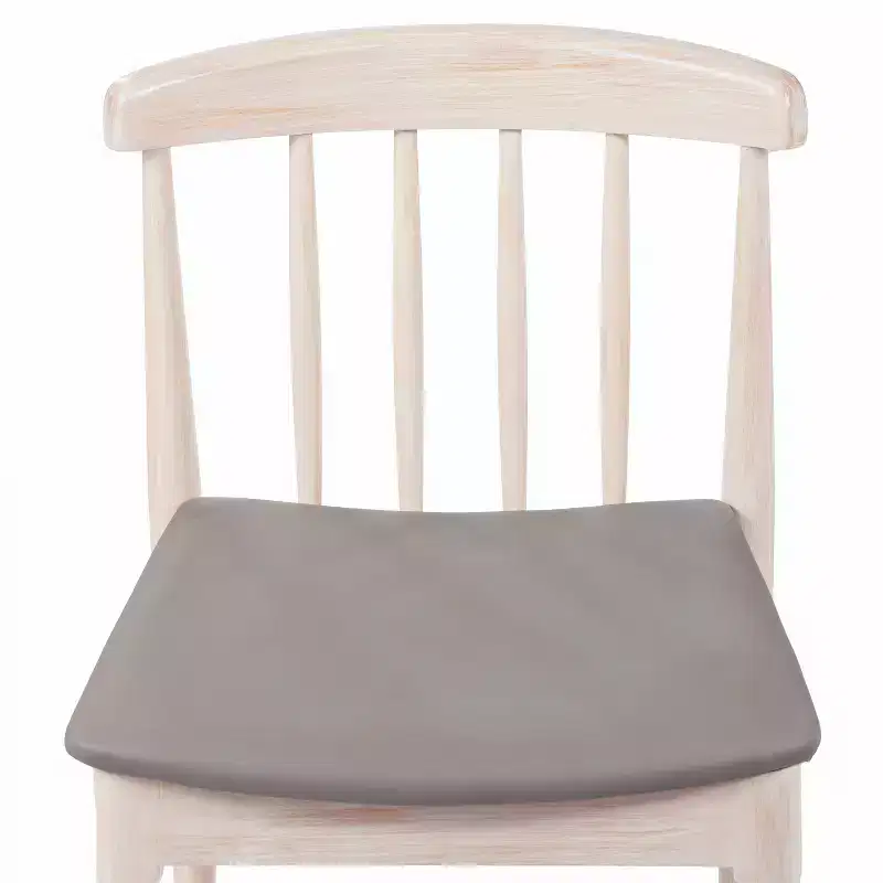 Flash Furniture Chester Commercial Grade Solid Wood Dining Chair with Slatted Backrest and Vinyl Seat