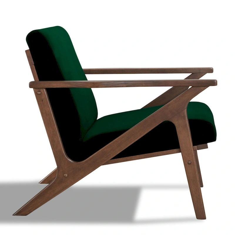 Mid-Century Modern Lounge Chair with Plush Cushioning