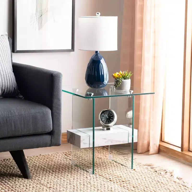 Kayley Glass Accent Table - ACC7001 - Safavieh