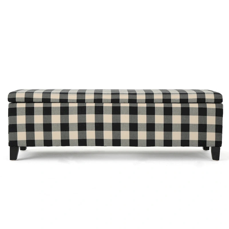Modern Upholstered Storage Bench for Living Room Entryway