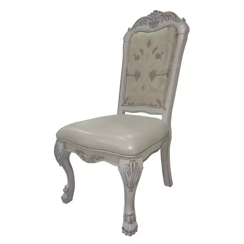 25.75" Dresden Dining Chair: Upholstered, Tufted Back, Composite Wood - Acme Furniture