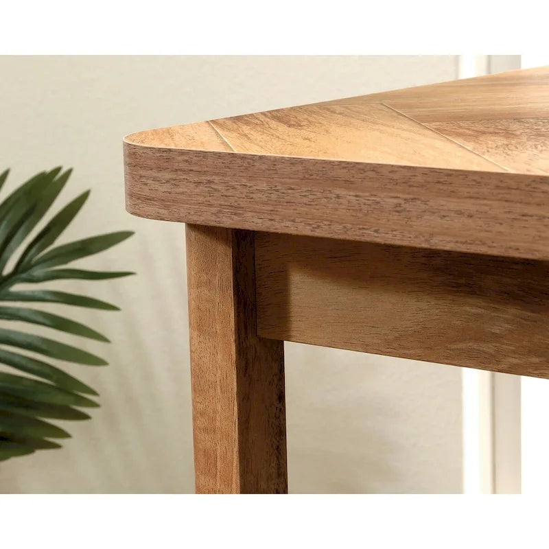 Lateral File Cabinet with Open Shelf and Herringbone Top