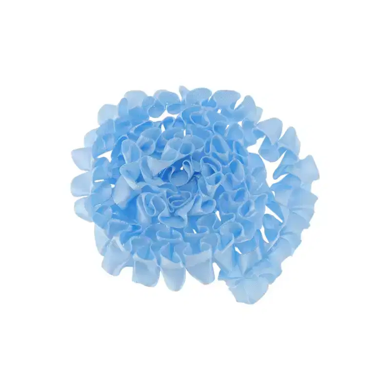 Unique Bargains Ribbon Crinkle with Double Ruffle Hem Polyester 35.83x0.98 1 Pc