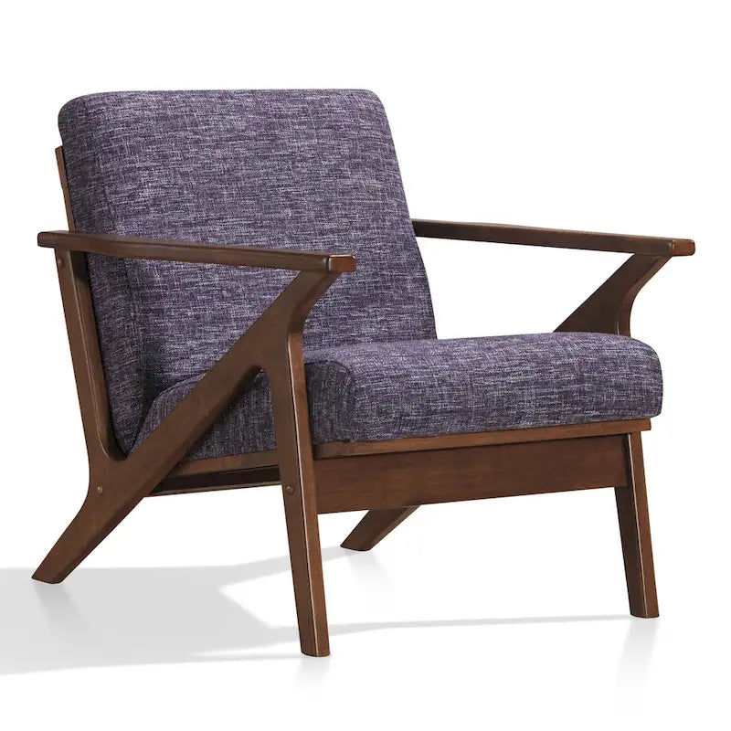 Mid-Century Modern Lounge Chair with Plush Cushioning