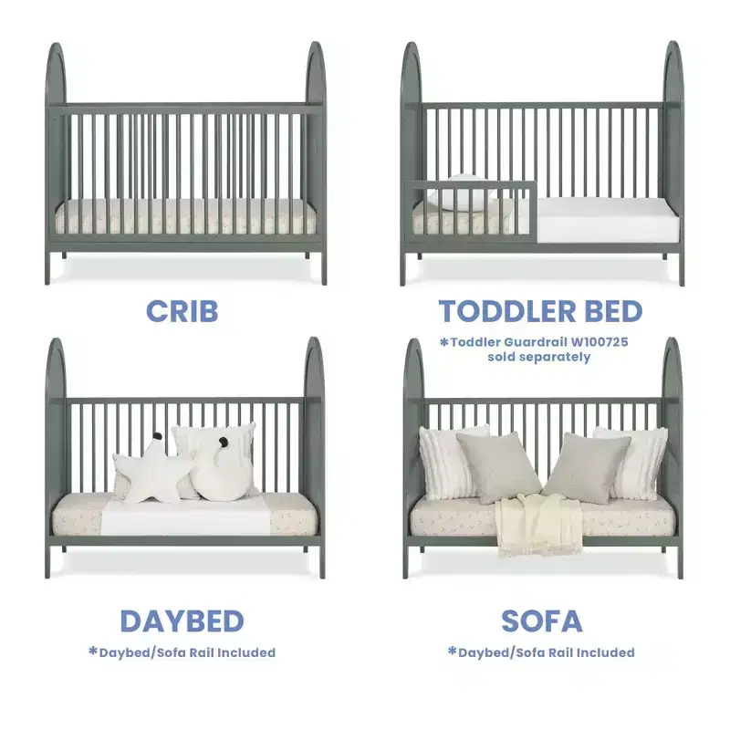 Delta Children Eloise 4-in-1 Convertible Crib - Greenguard Gold Certified