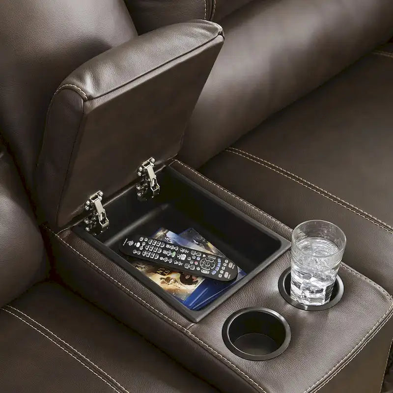 3-Piece Power Reclining Sectional Loveseat with Console