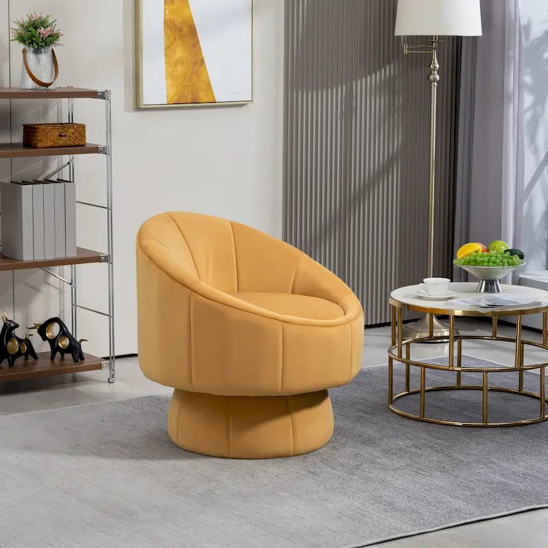 360�� Swivel Velvet Accent Chair