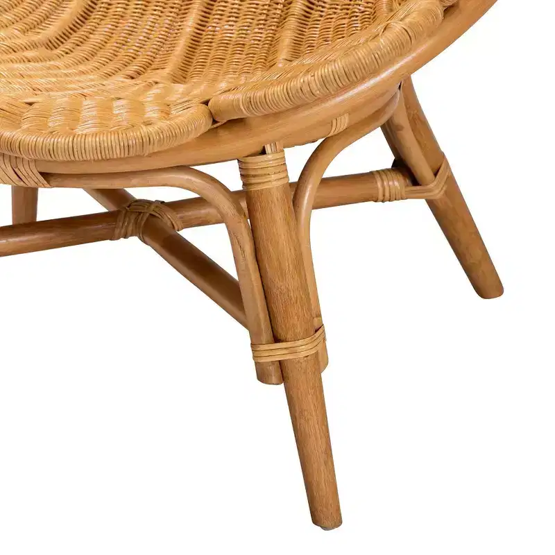 bali & pari Blossom Rattan Accent Flower Chair Honey