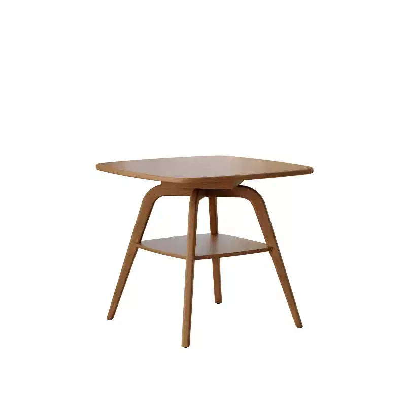 Homy Casa Wooden Dining Table with Storage Shelf