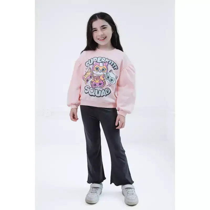Disney Fleece Pullover Sweatshirt and Ribbed Flare Leggings Outfit Set