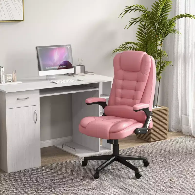 HOMCOM High-Back Massage Office Chair, Heated Reclining Computer Chair with Remote