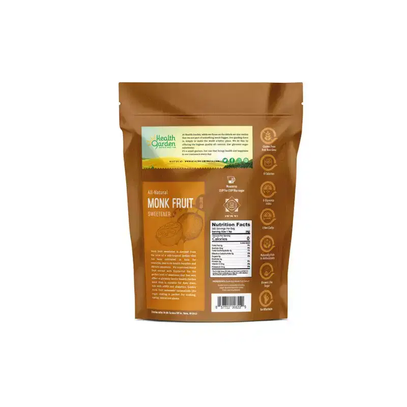 Health Garden Monk Fruit Golden Sweetener 1 lb -4pack