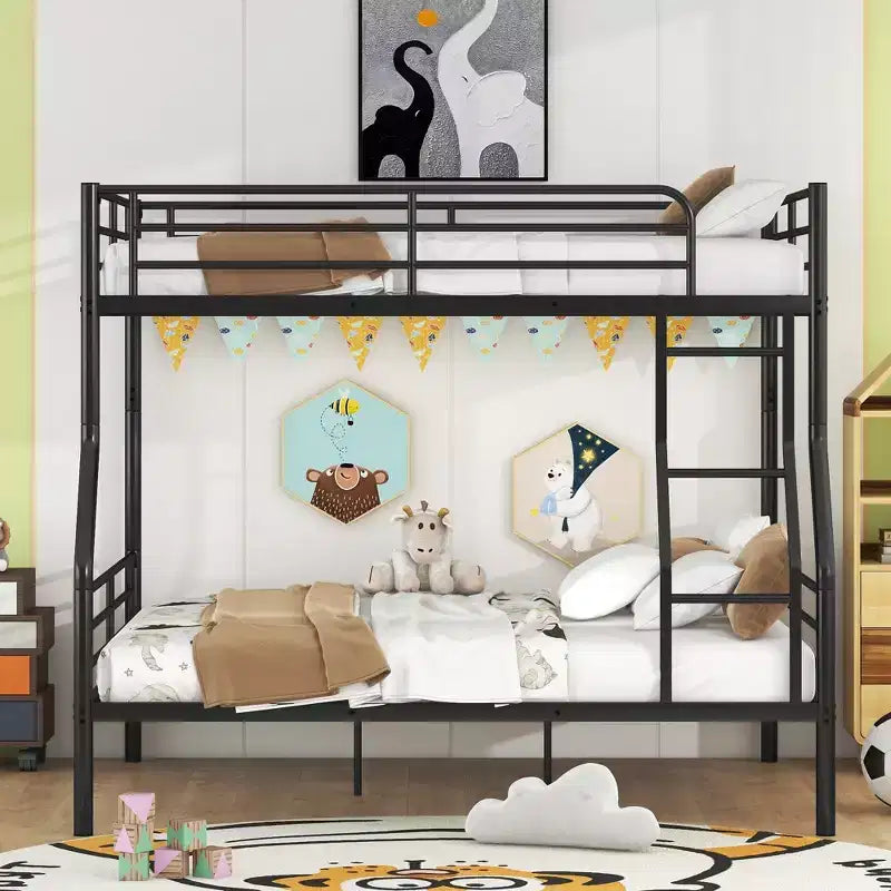 Whisen Full XL Over Queen Metal Bunk Bed