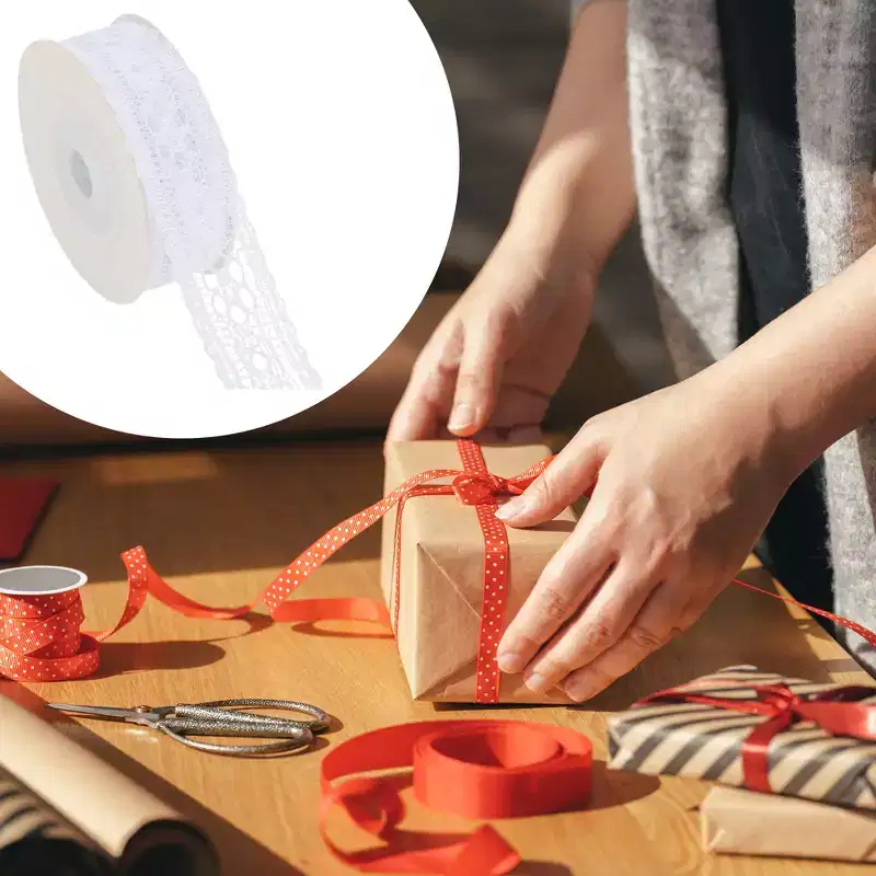 Unique Bargains Reusable Lace Style 1 Gift Ribbon