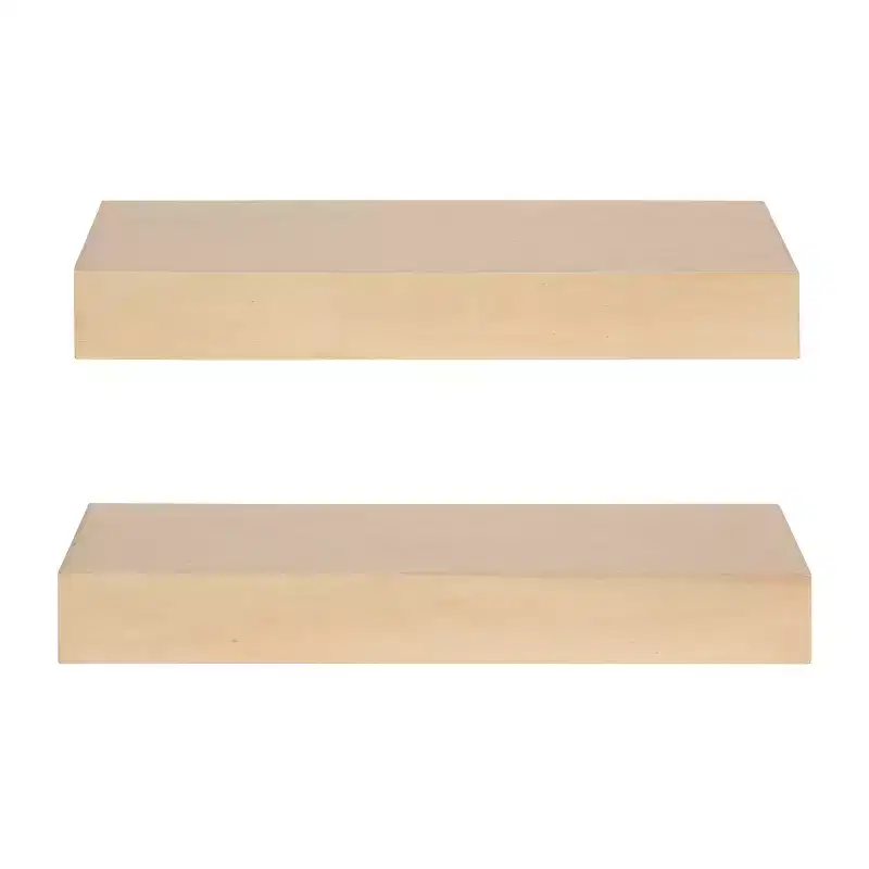 Kate and Laurel Havlock Wood Shelf Set