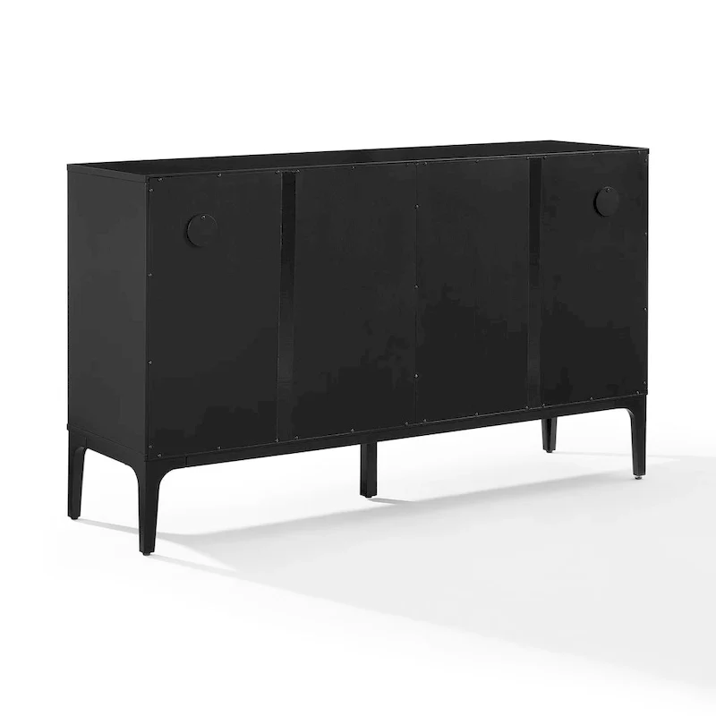 Mid-Century Modern Sideboard with Sliding Doors and Storage
