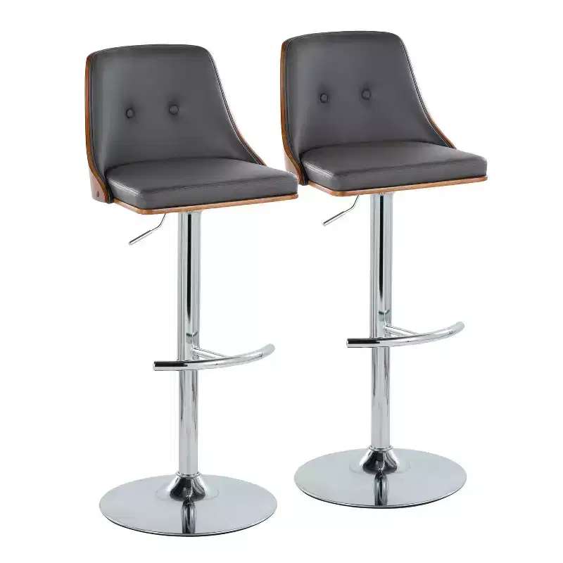 Set of 2 Gianna Adjustable Barstools - LumiSource