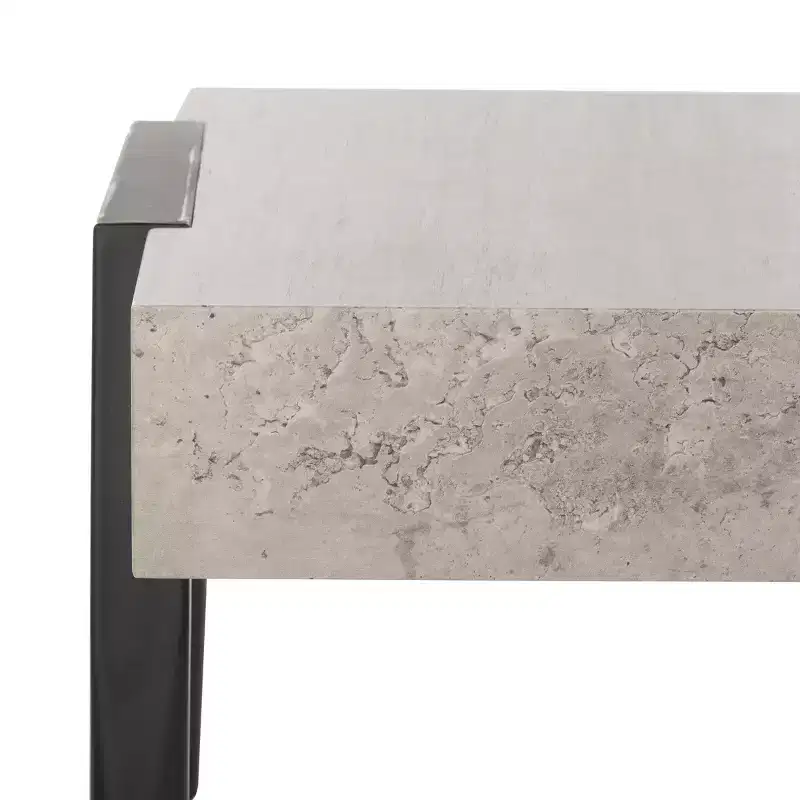 Cameron Coffee Table - Light Grey/Black - Safavieh