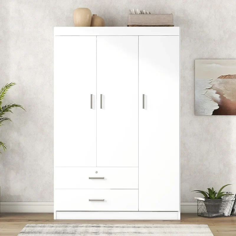 Armoire à 3 portes et 2 tiroirs