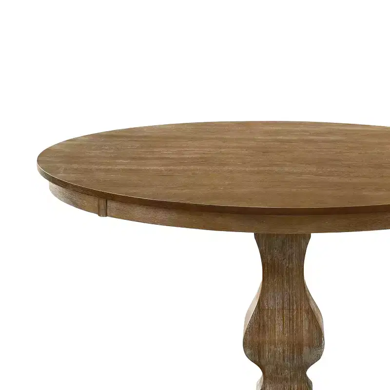Christopher Knight Home Remuda Rustic Wood Round Dining Table with Pedestal Leg