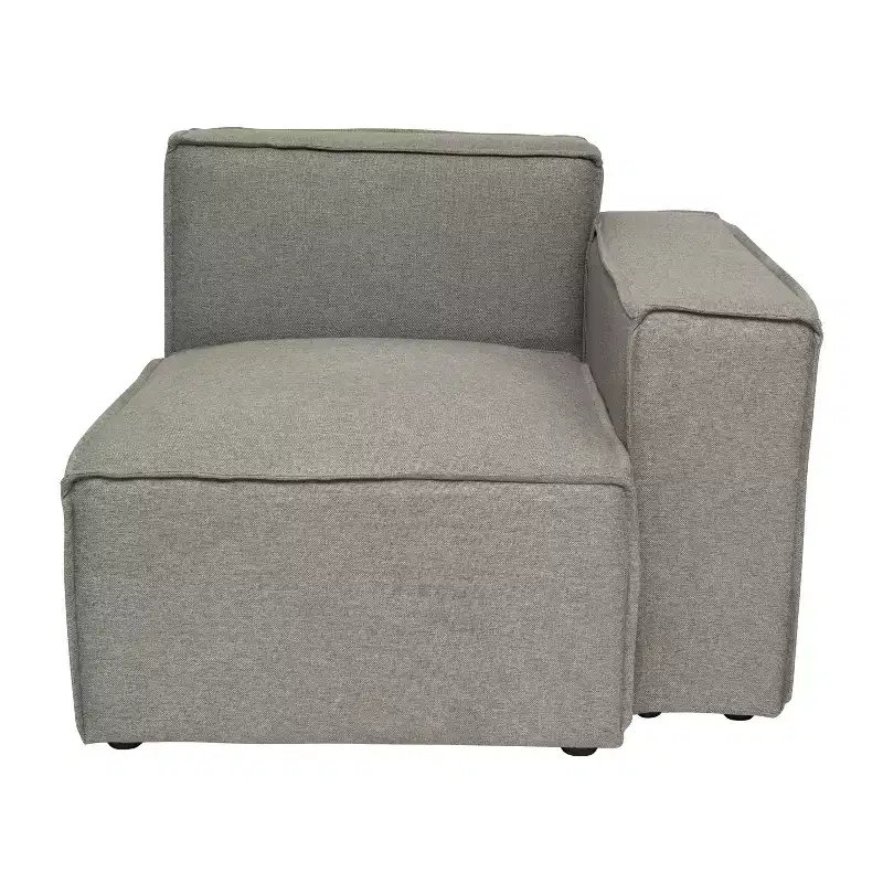 Emma and Oliver Modular Right Side Armchair with Arm Rest