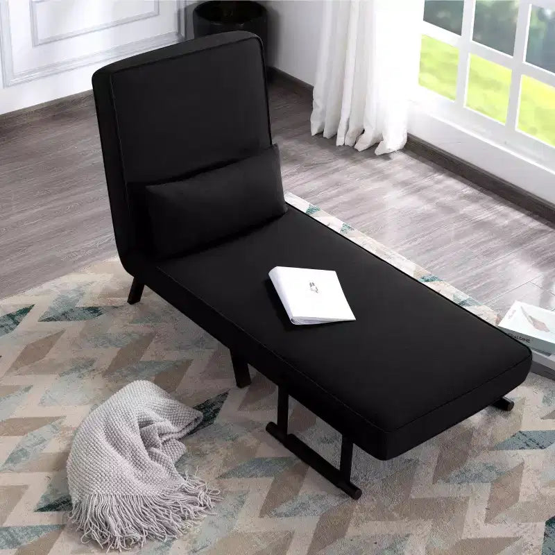 MAYEERTY 26 4-in-1 Convertible Folding Arm Chair Sofa Bed, 5-Position Adjustable Backrest with Lumbar Pillow