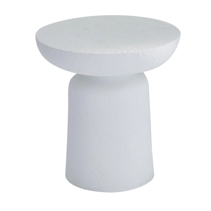 Round Magnesium Oxide Outdoor & Indoor Accent Table