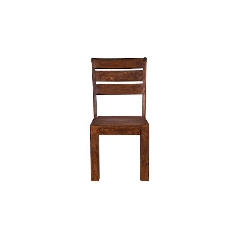 Solid Mango Wood Dining Chairs, Set of 2