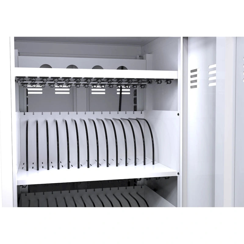 Mobile Charging Cart and Cabinet for Tablets and Laptops 31-Device Capacity