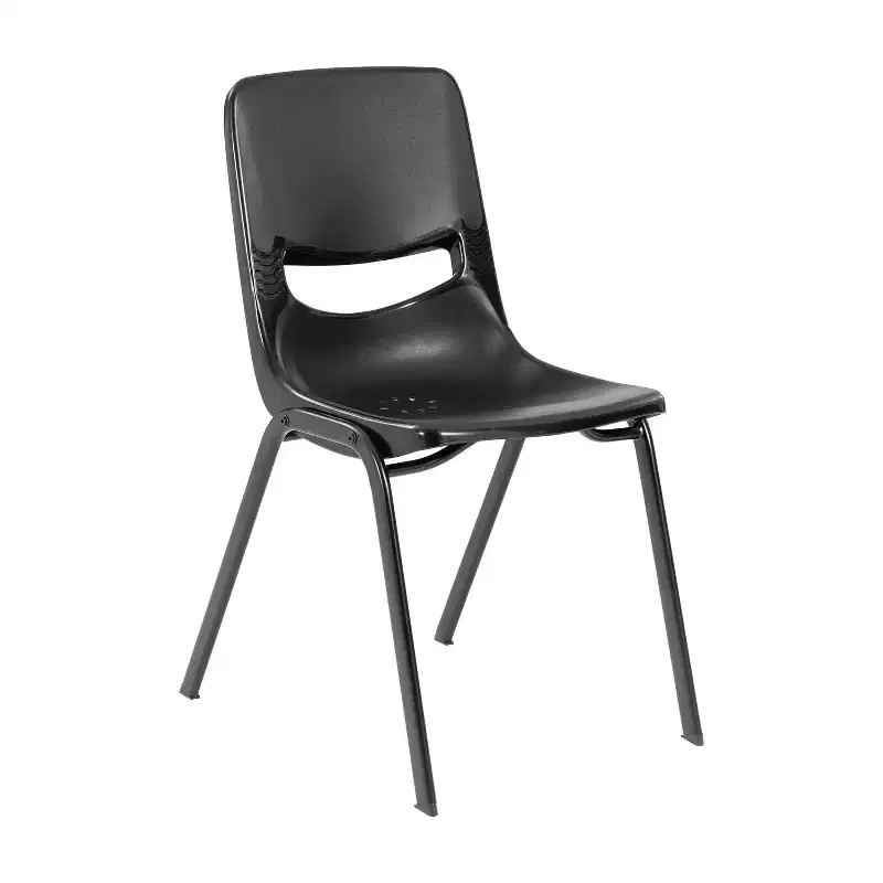 Heavy-Duty Flex Comfort Stack Classroom Chair with Powder-Coated Frame with Ergonomic Back and Seat