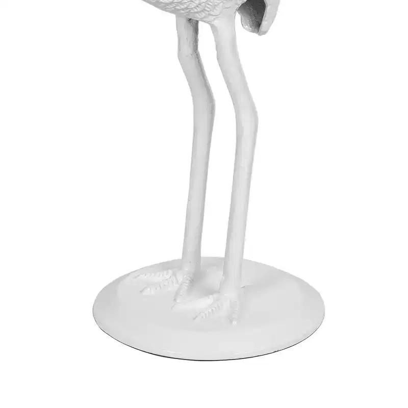 JONATHAN Y Blanche 25 Classic Mid-Century Glass Top Flamingo End Table