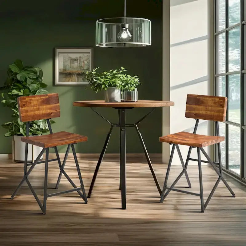 Reclaimed Wood Counter Stool