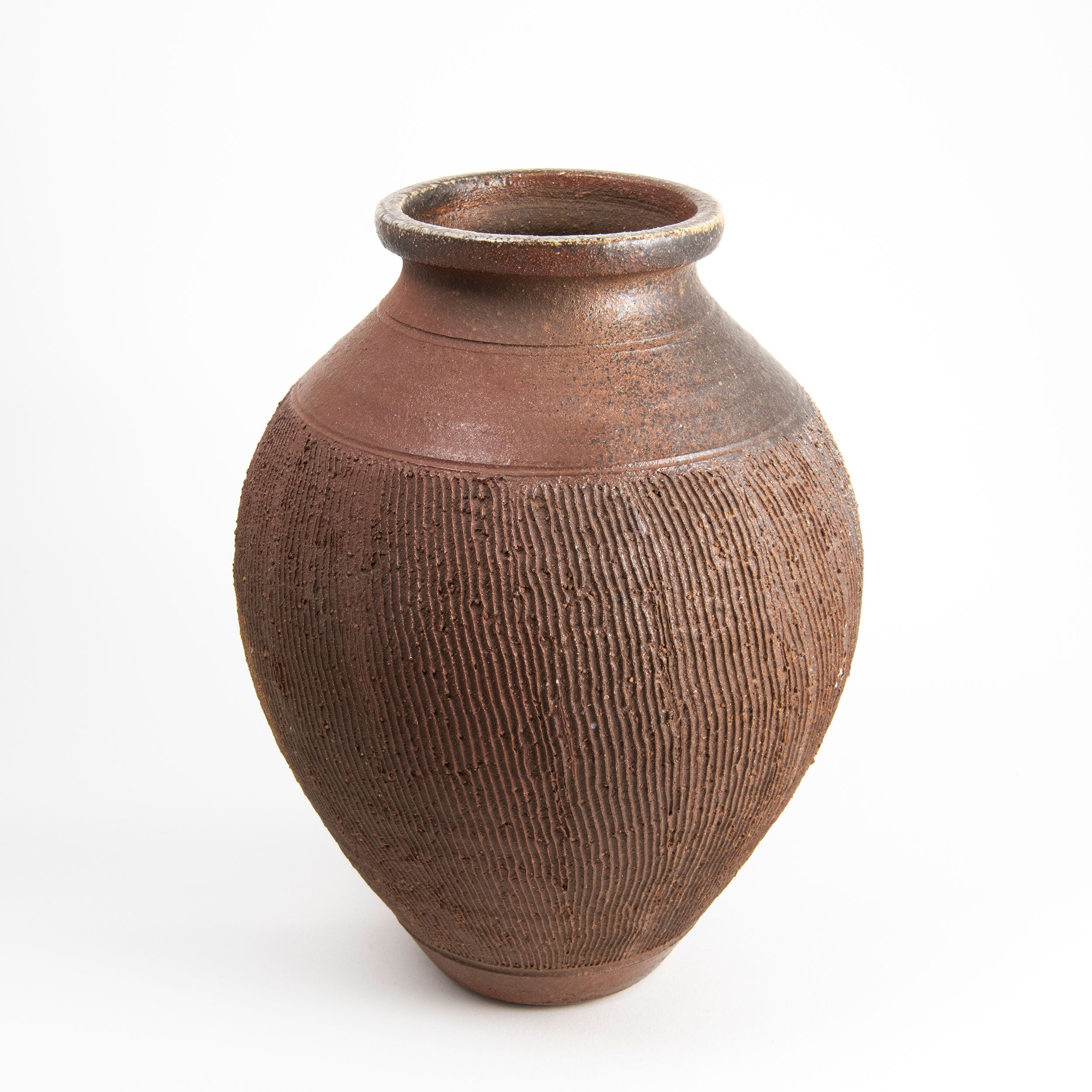 Unglazed Textured Vase