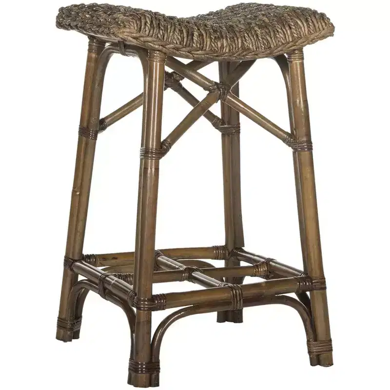 Ramiro Stool - SEA7011 - Brown - Safavieh
