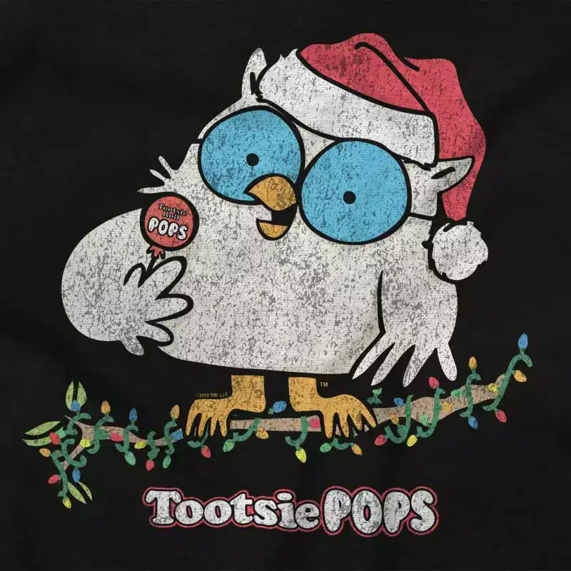 Tootsie Mr. Owl Christmas Santa Hoodie Sweatshirt Women Men Brisco Brands