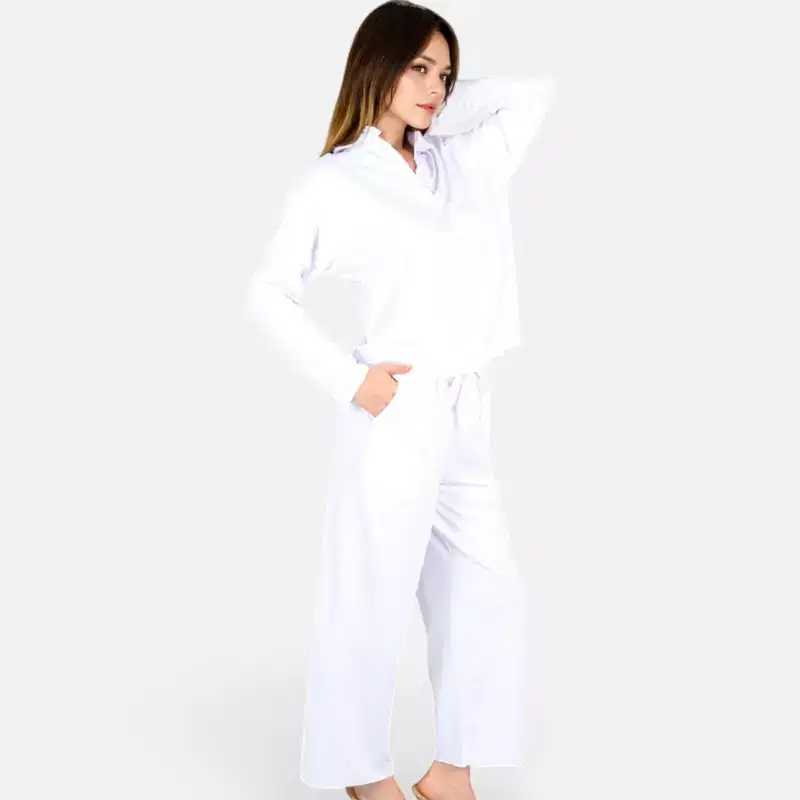 Anna-Kaci Women's Relaxed Fit Pullover and Wide Leg Lounge Pants Set