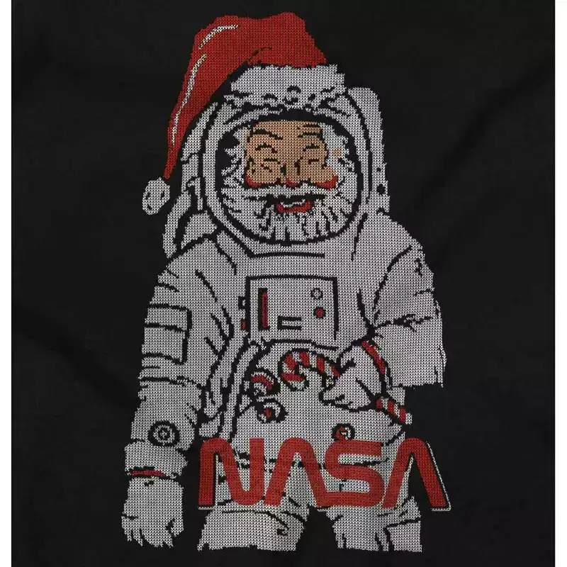 Christmas Santa Claus NASA Astronaut Hoodie Sweatshirt Women Men Brisco Brands
