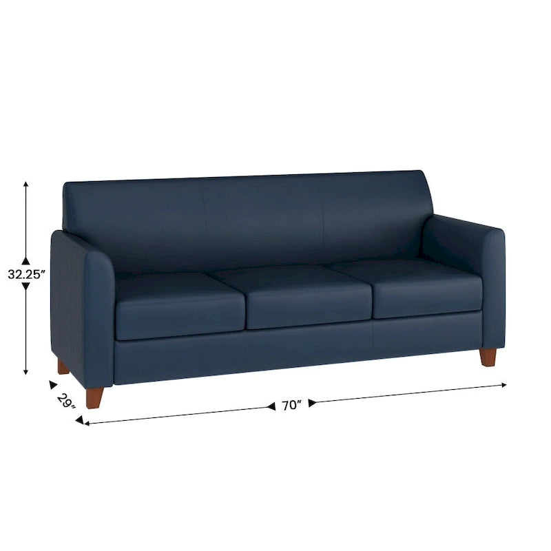 Clean Line Stitched Sofa with Flared Arms - 70W x 29D x 32.25H