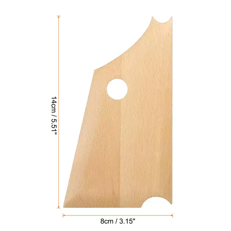 Unique Bargains Wood Smooth Pottery Ribs Trimming Tools for Carving Ceramics Clay