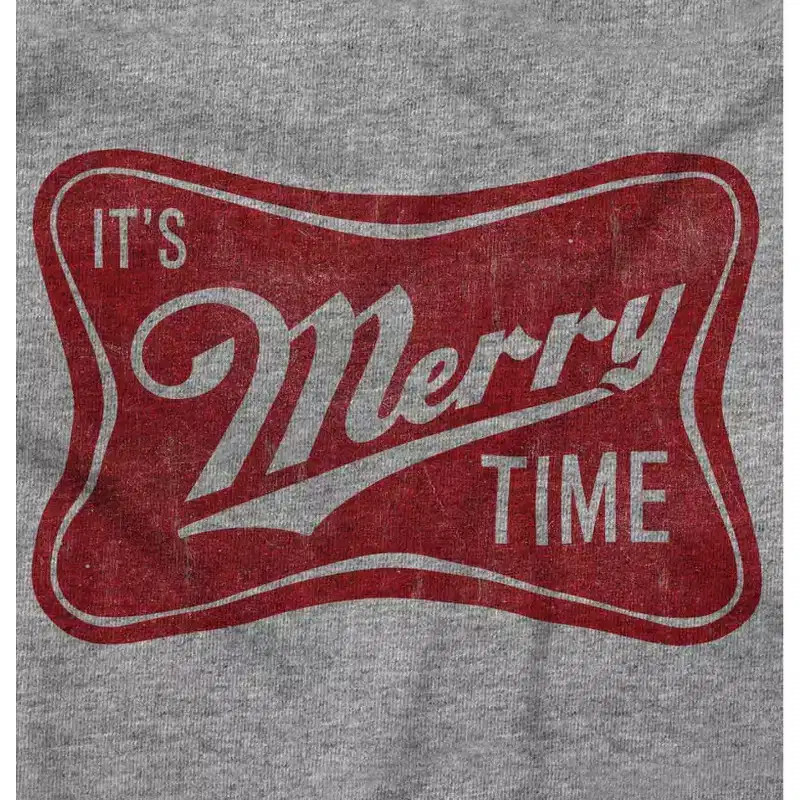 Xmas Its Merry Time Christmas Sweatshirt for Men or Women Brisco Brands
