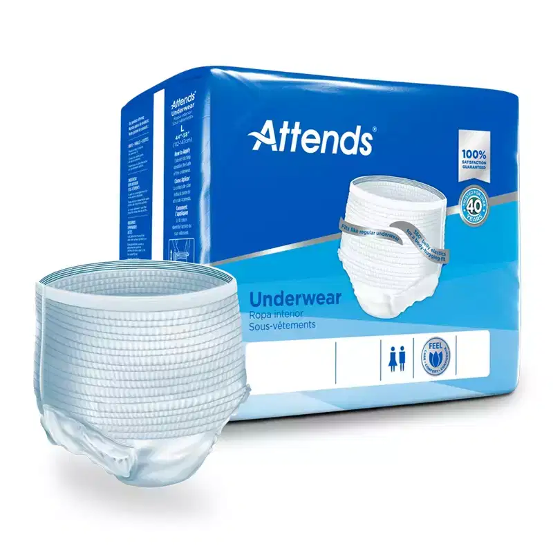 Attends Care Disposable Underwear Pull On with Tear Away Seams Large, APV30100, 25 Ct